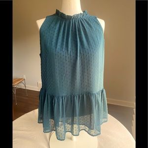 LOFT sleeveless peplum top Size-Med